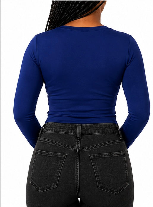 Dark Blue Full Sleeve - Low cut