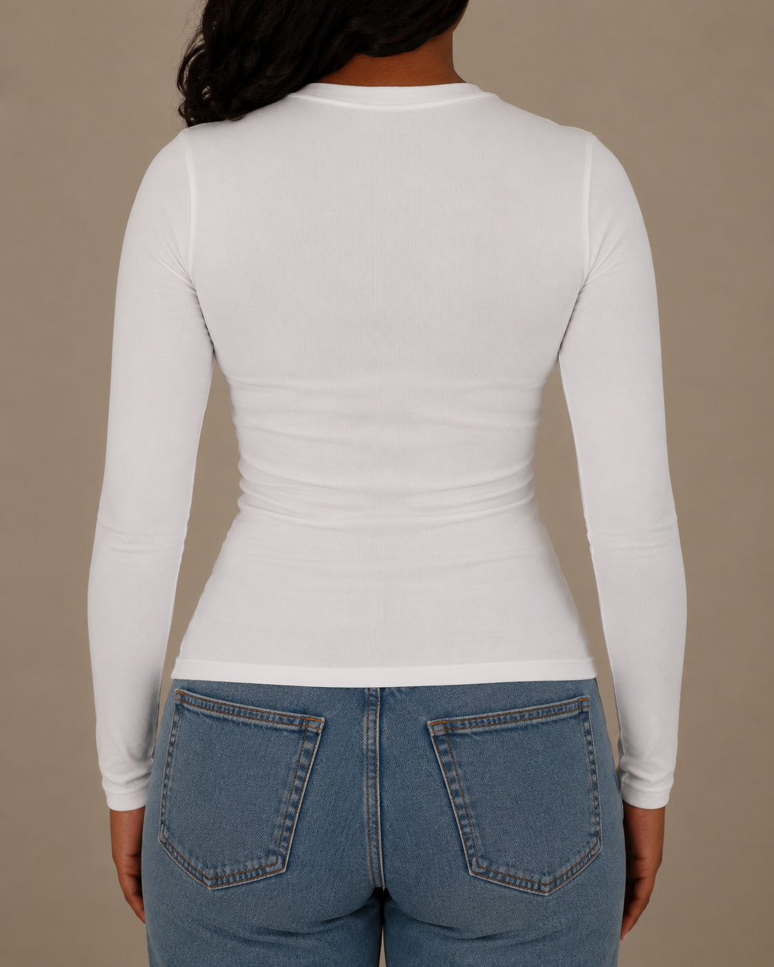 White Full Sleeve - O neck (50% Polyester & Cotton)