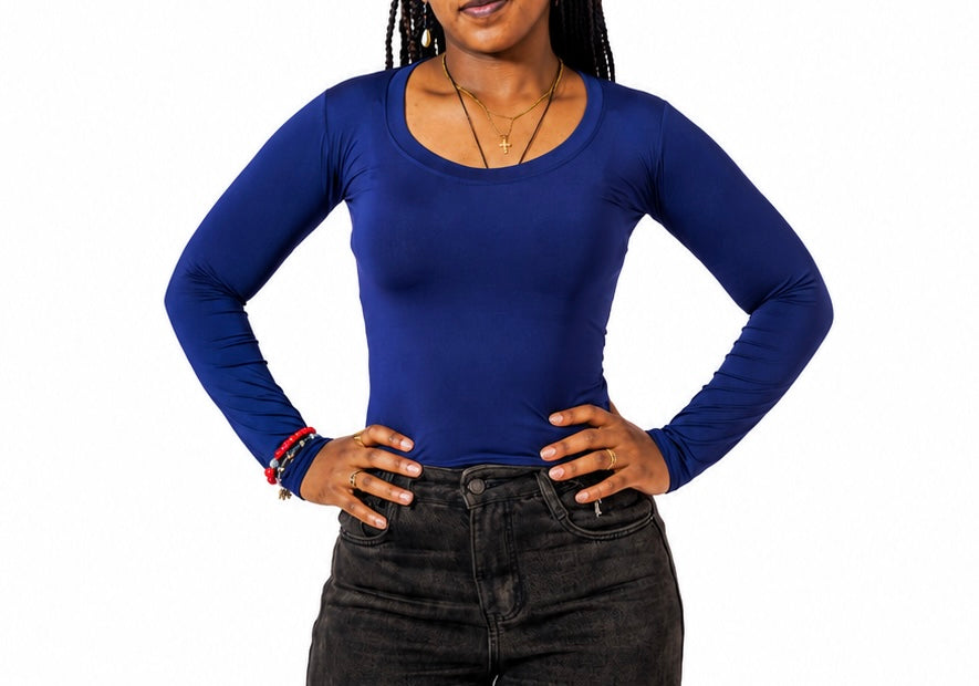 Dark Blue Full Sleeve - Low cut