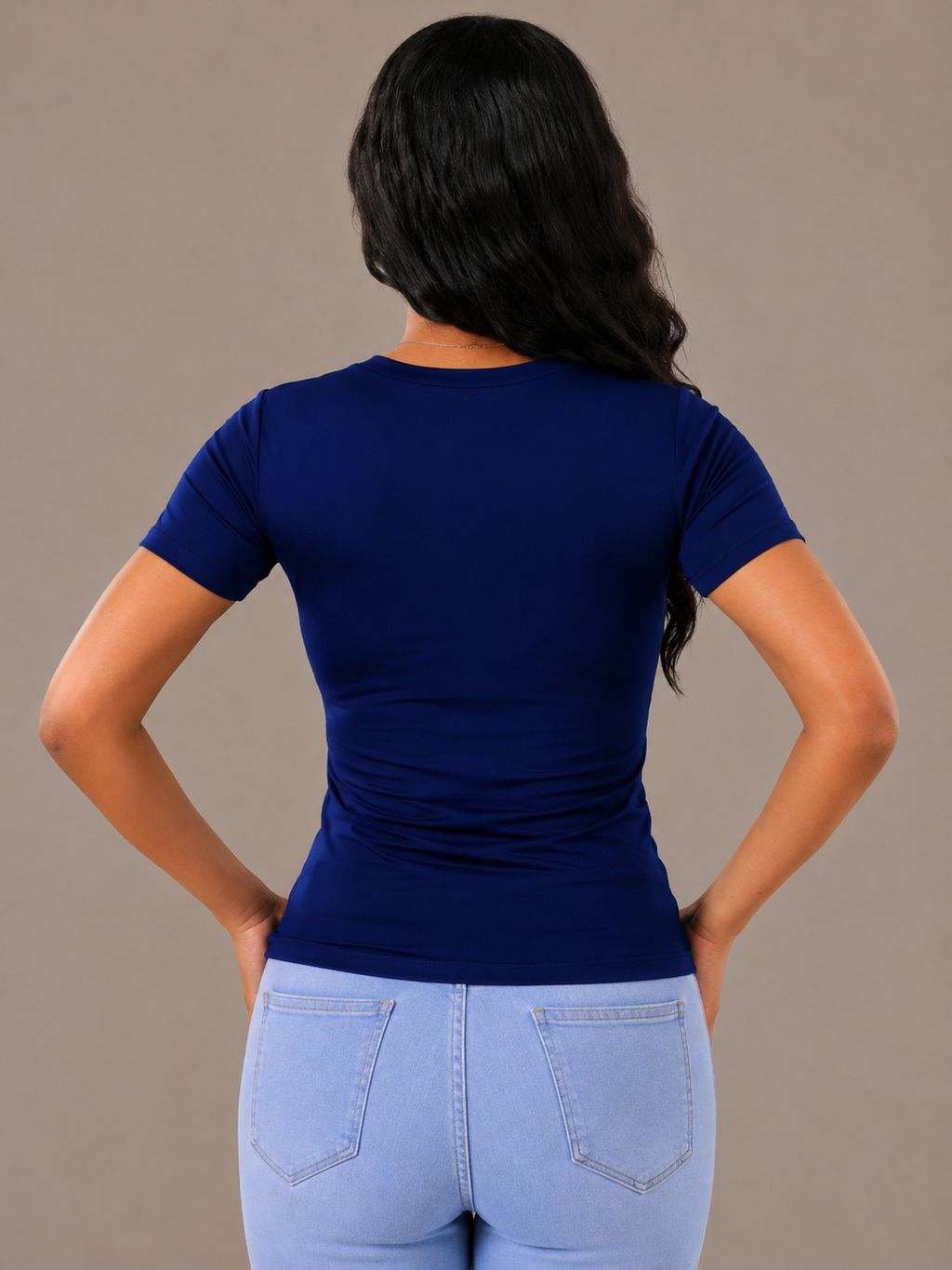 Dark Blue Short sleeve - Low cut