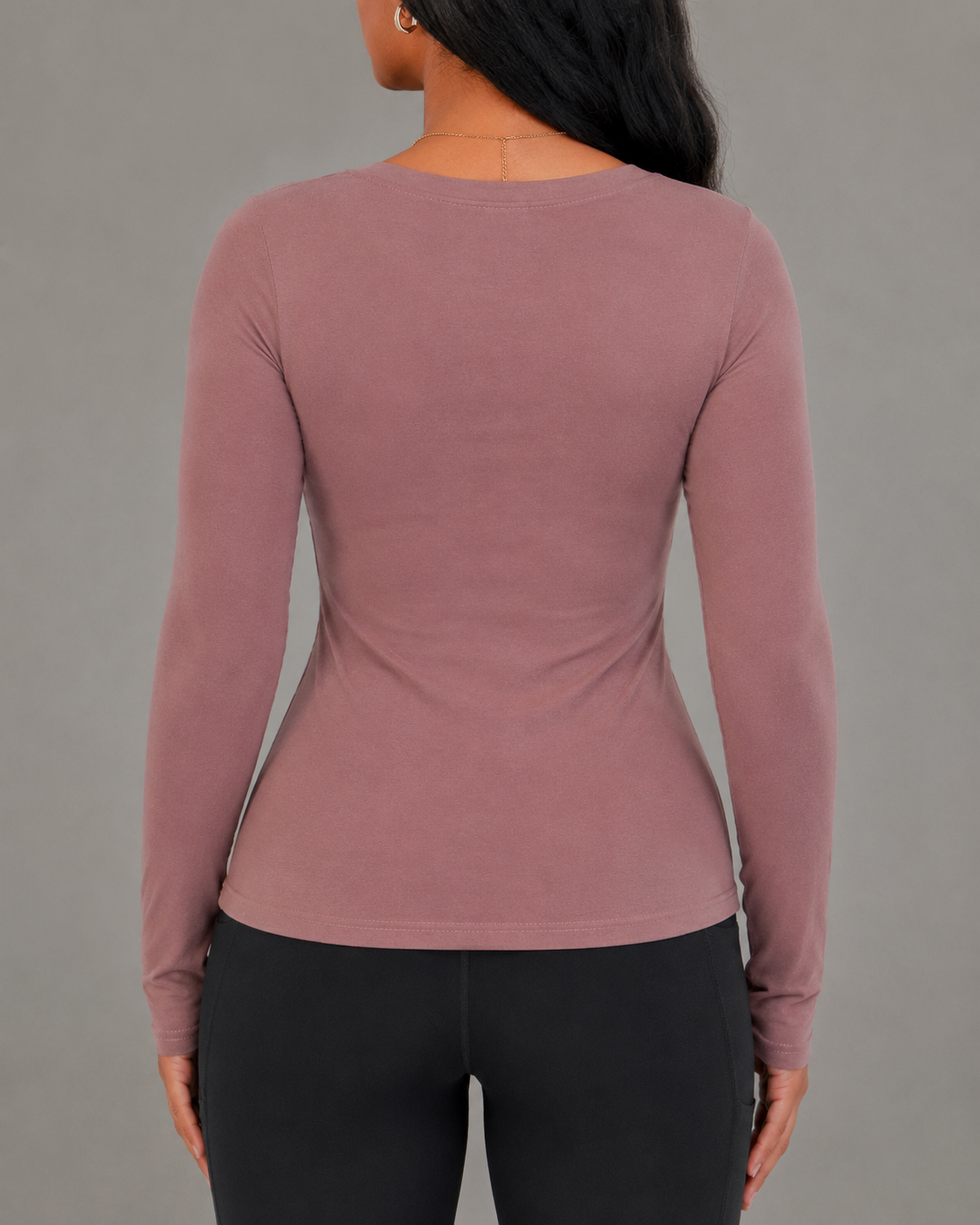 Rose Mauve Full Sleeve - Low cut (50% Polyester & Cotton)