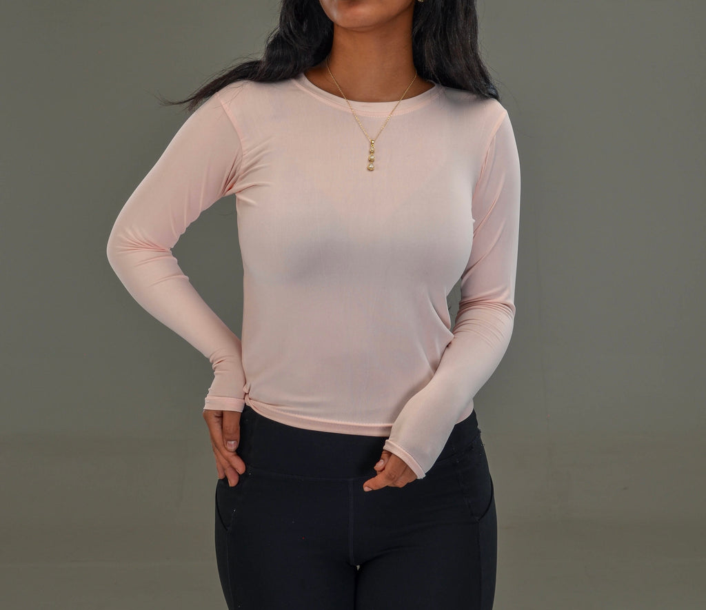 Light Pink - Full Sleeve (50% Polyester & Cotton)