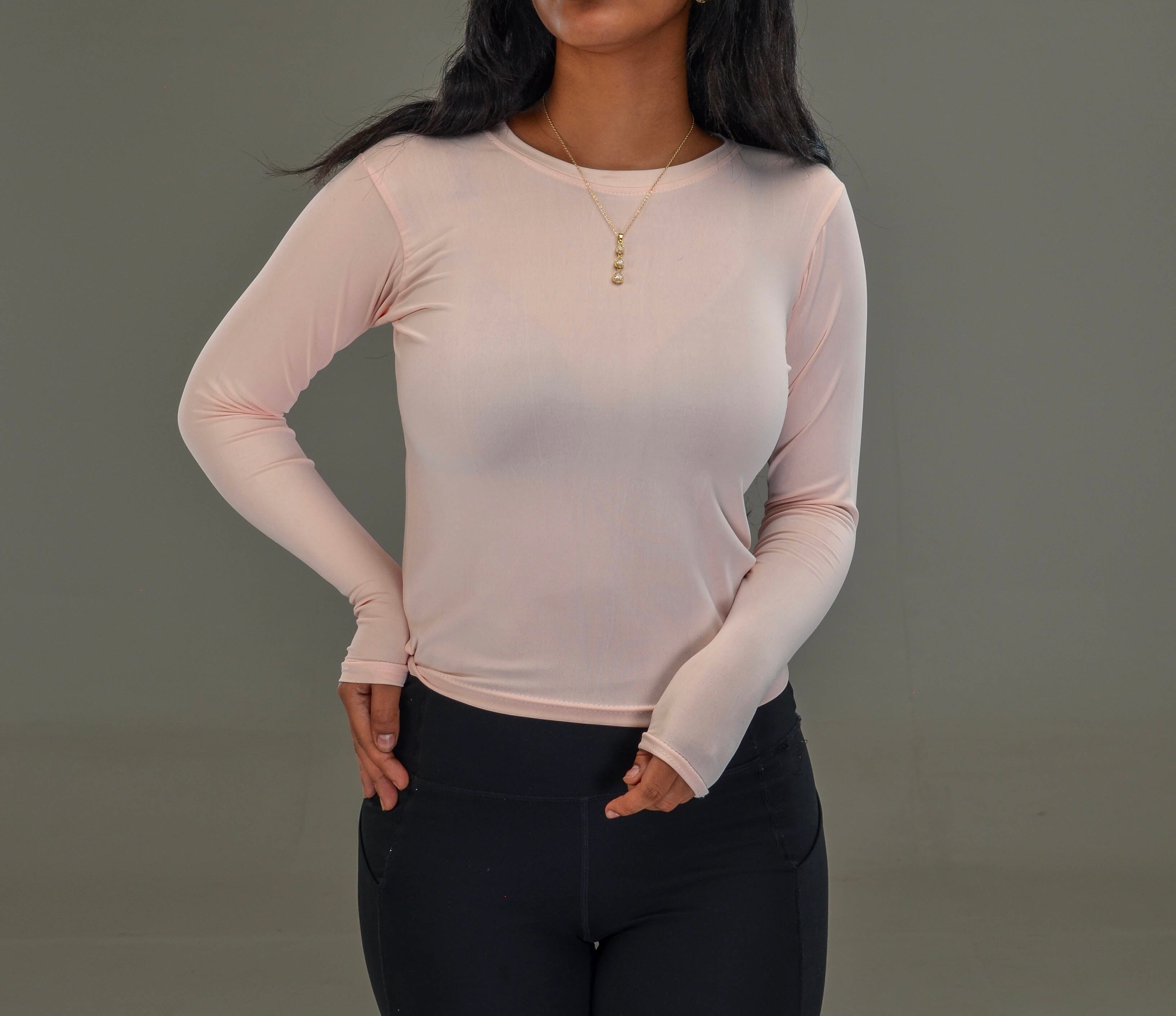 Light Pink - Full Sleeve (50% Polyester & Cotton)