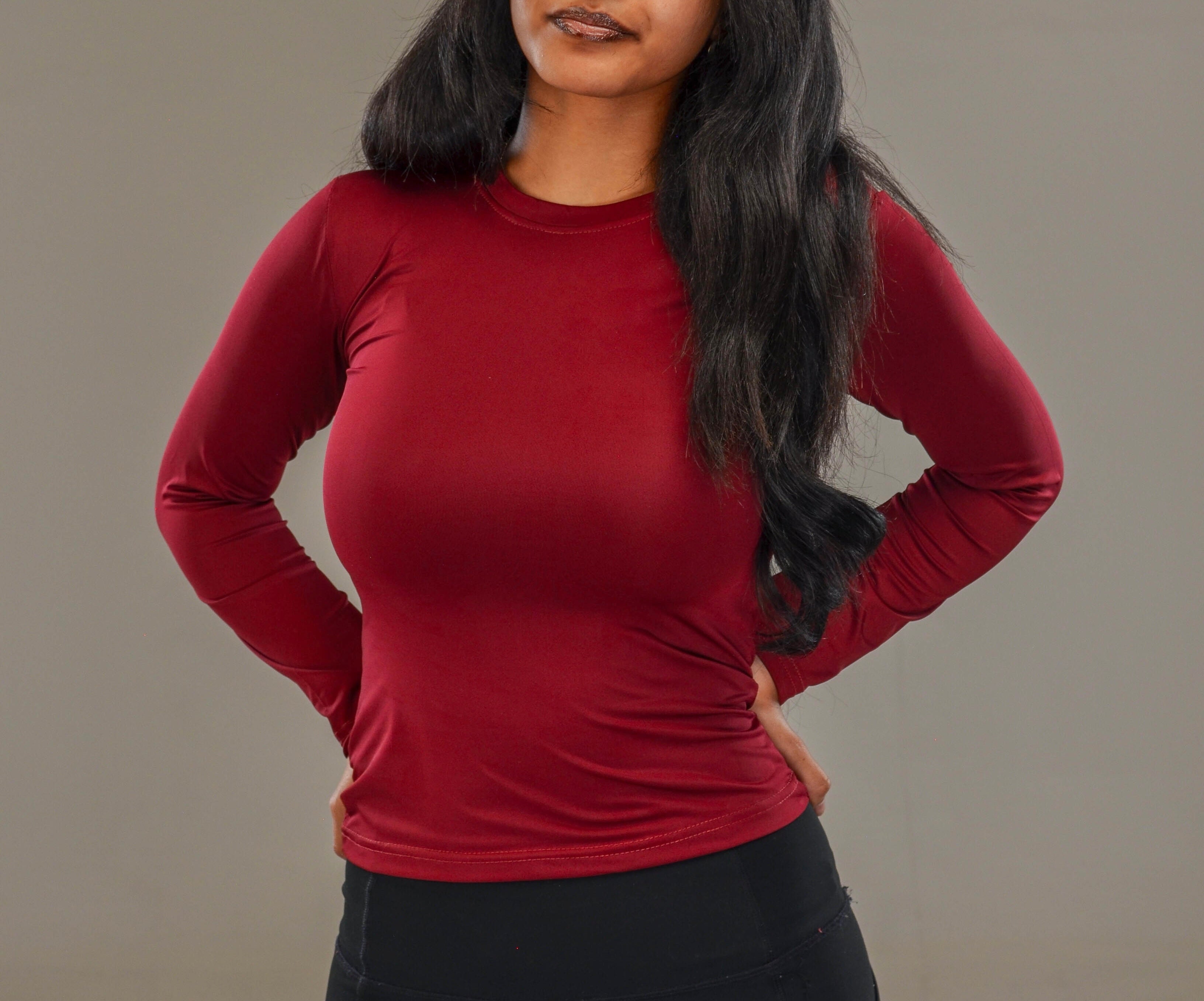 Burgundy Full Sleeve - O neck