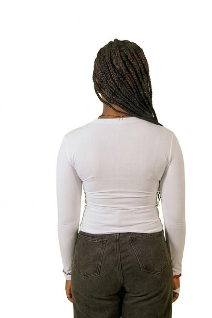 White Full Sleeve - O neck (50% Polyester & Cotton)