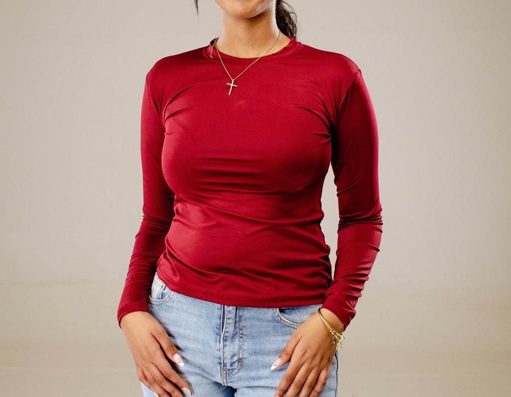 Burgundy Full Sleeve - O neck
