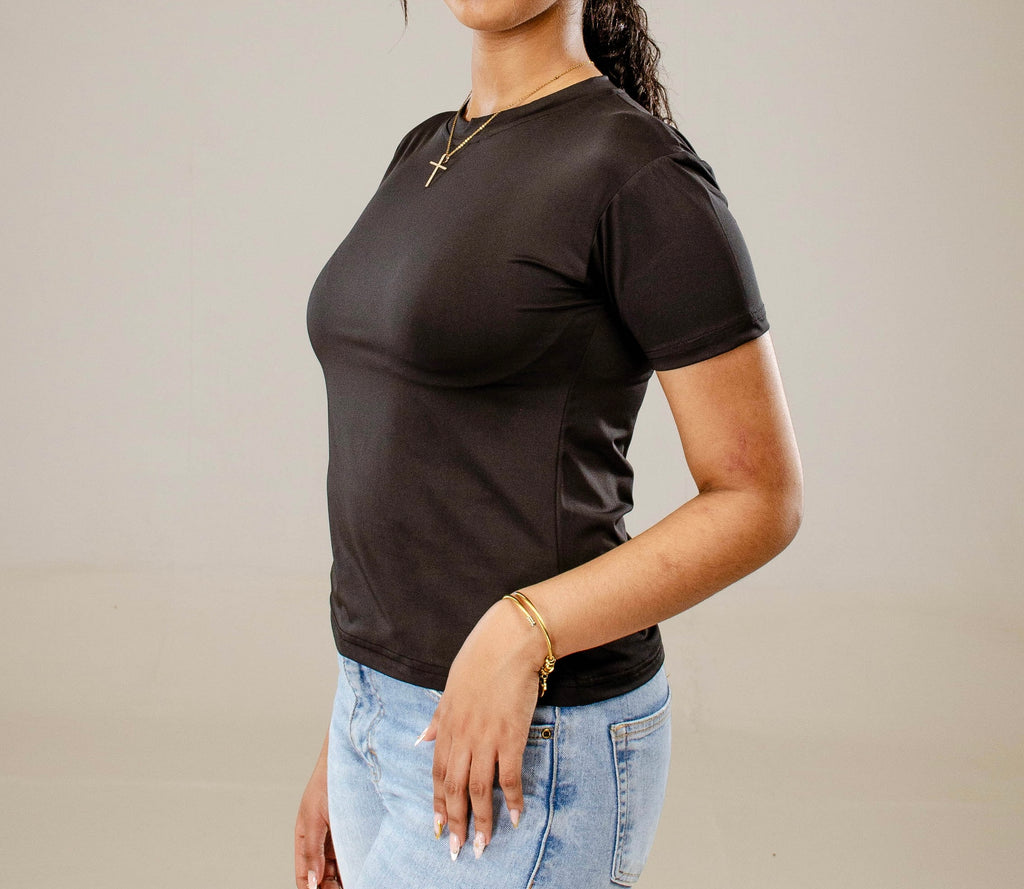 Black Short sleeve - O neck